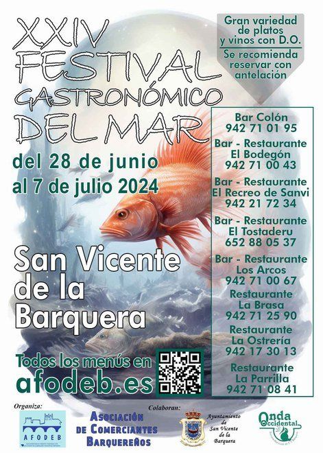 Sorteo de menús del XXIV Festival Gastronómico del Mar 2024