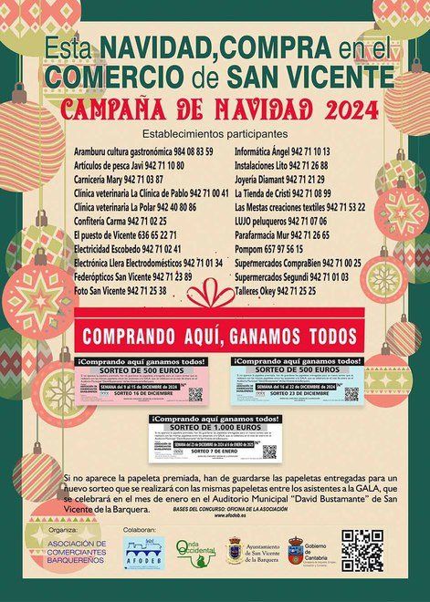 "Comprando aquí ganamos todos" Campaña de Navidad 2024